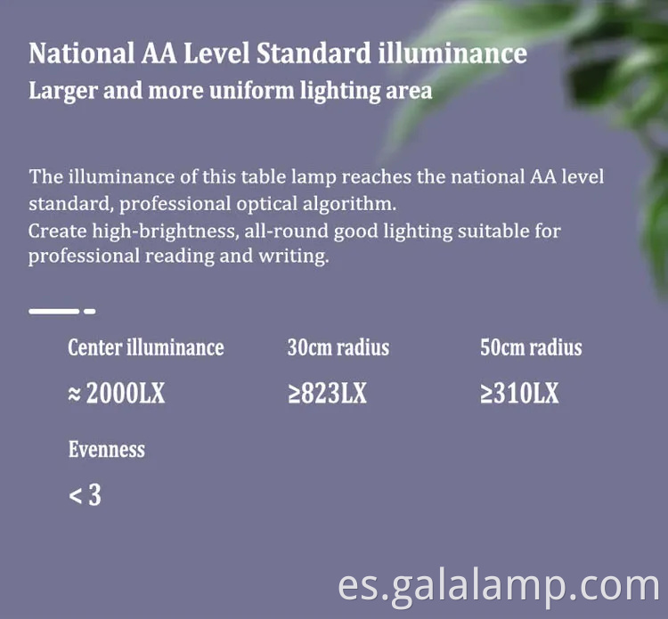 Lámpara táctil de bloqueo de luz azul brillante para niños 'habitaciones